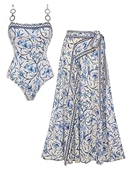 Blue Swimsuit and Skirt