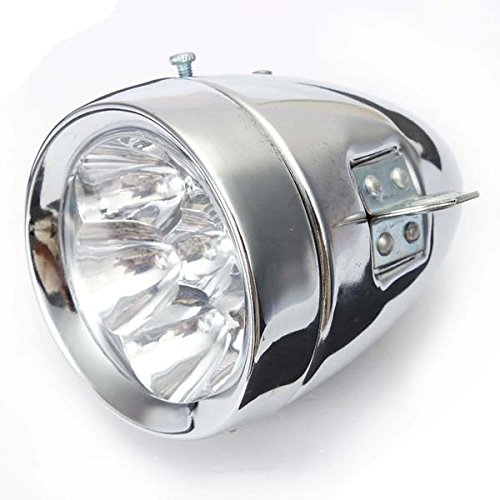 Vintage Retro Bicycle Bike Front Light Lamp 7 LED Fixie Headlight with Bracket