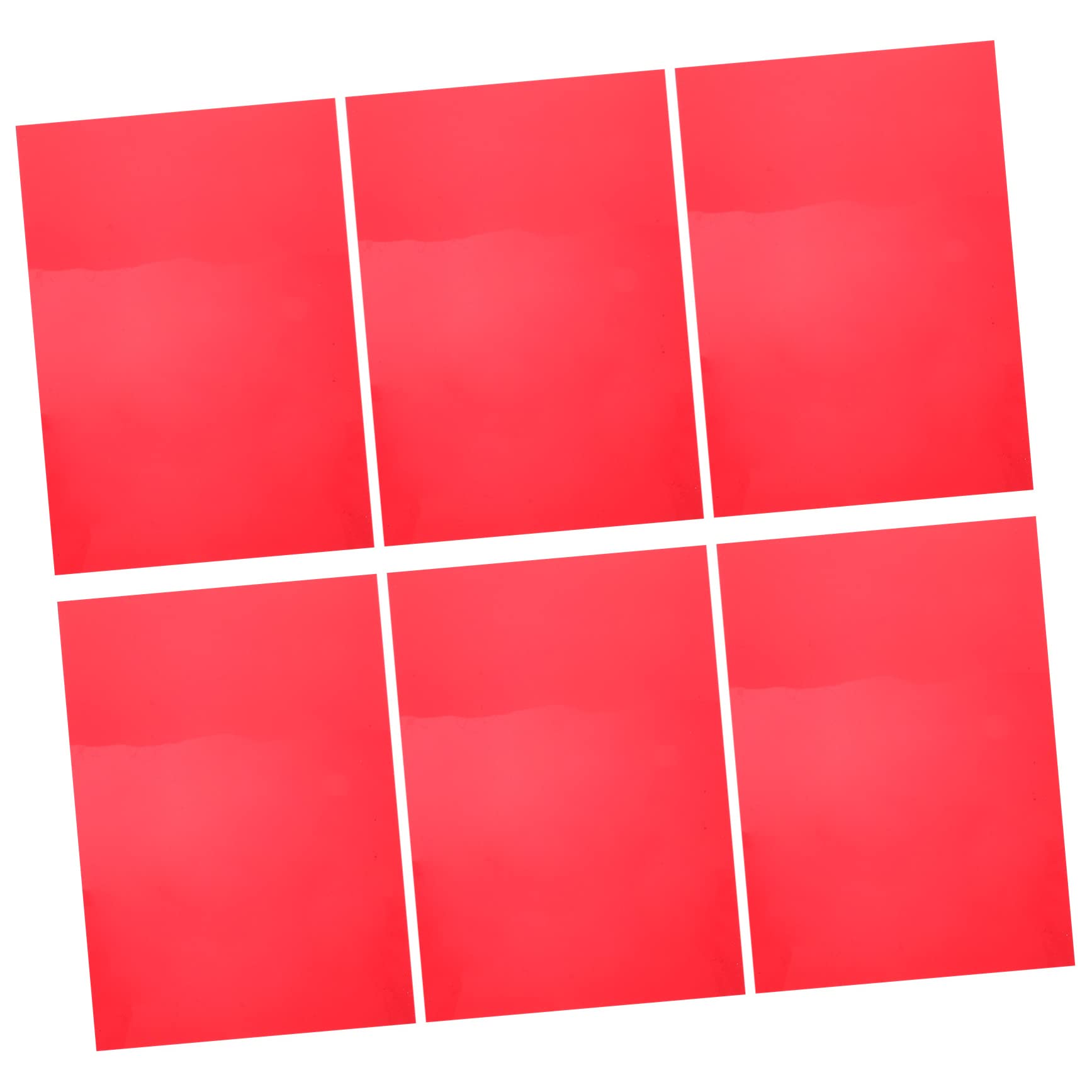 VILLCASE 6Pcs Light Diffuser Film Sheets Colored Gels for Photography Transparent Color Filter for Art Projects Lightweight and Durable Light Dimming Sheets for Stage and