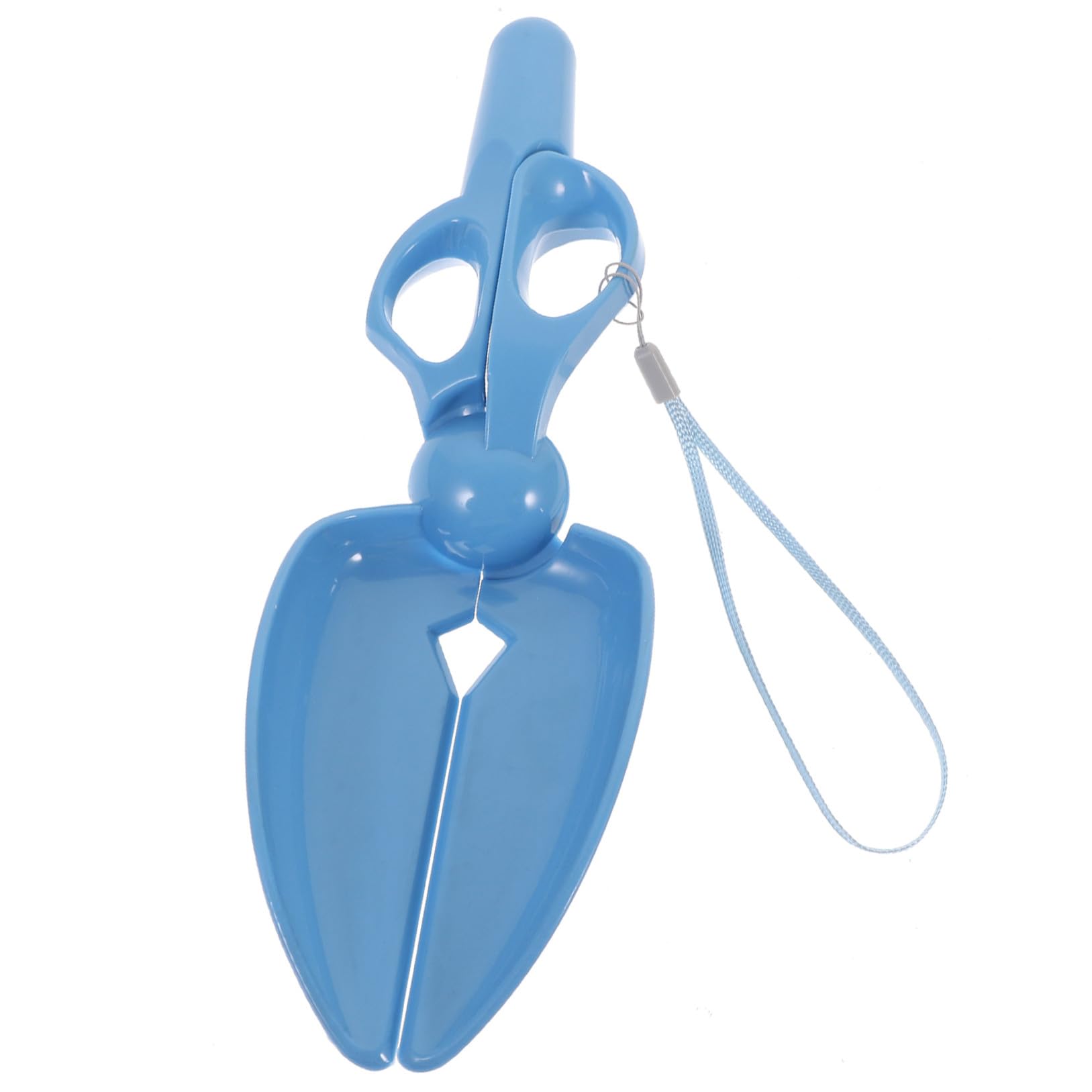 COLLBATH 1pc Scissors and Tongs Pet Poop Scoop Small Pooper Scoop for Dogs Puppy Cat Waste Picker High Tension Springs Easy to Use Indoor Outdoor