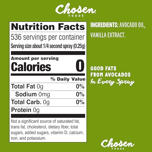 Image of Chosen Foods Avocado Oil Baking Spray 4.7 Fl Oz