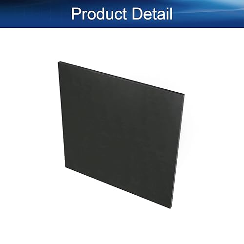 Miniatura 4 de Bettomshin Hoja POM de 7.87 pulgadas, hoja de placa de polioximetileno, 7.874 in x 7.874 in x 0.197 in de largo x ancho x grosor cuadrado negro para
