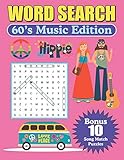 Word Search 60's Music Edition: Large Print Word Find Puzzles