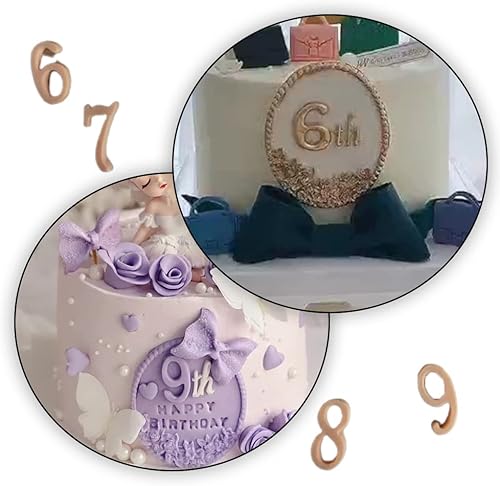 Miniatura 5 de Molde de fondant de números, molde de silicona reutilizable, molde creativo de chocolate 3D para fiestas de niños y hacer postres