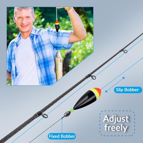 THKFISH Slip Bobbers for Fishing - Balsa Floats for Steelhead Fish Float Rigs in Freshwater and Saltwater