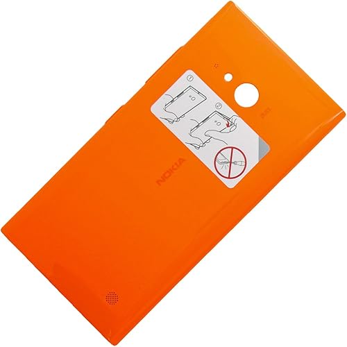 Copribatteria originale per Nokia Lumia 730  colore arancione  scocca posteriore