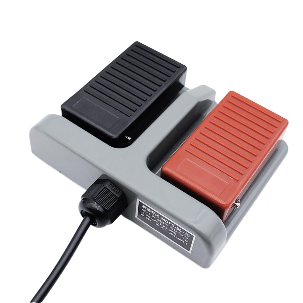 Interrupteur de pied MDFS-65 double pour stopper et lancer vos outils 220V