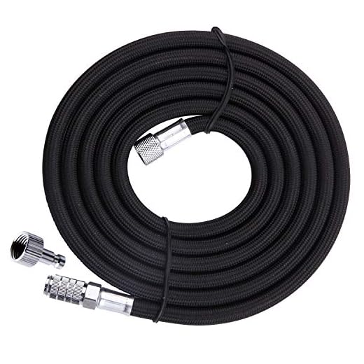 Fengda Manguera para aerógrafo de 3 metros BD-30 con accesorios estándar de tamaño 1/8 en ambos extremos con desconexión rápida