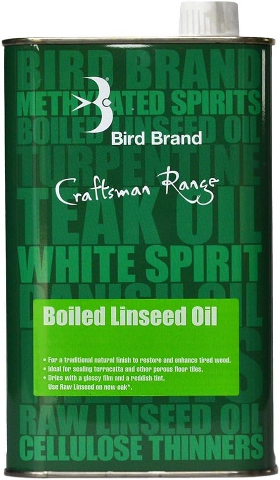 1L, Craftsman Range Boiled Linseed Oil, Fast Drying Wood Finish and Protectant, Premium Quality Oil for Furniture, Decking, and Outdoor Wood Treatment, Enhances Durability and Natural Grain
