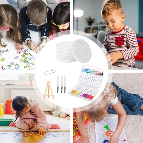 Kit peinture texture mousse fini les dessins plats