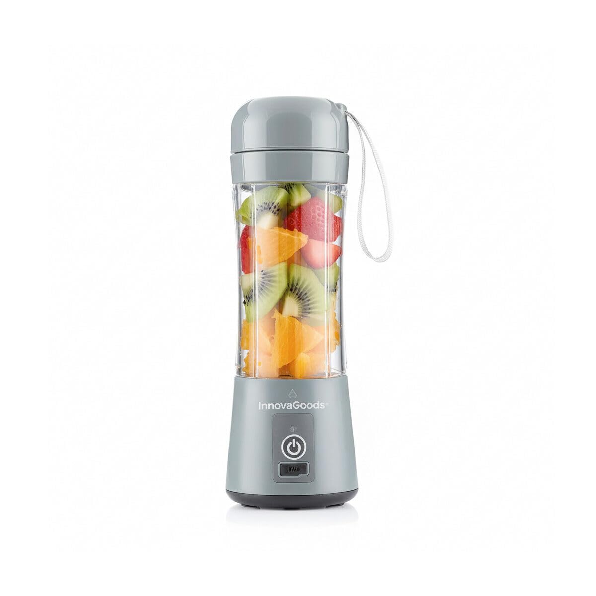 InnovaGoods® Mixer à Smoothie portable, Mixeur blender de 380 ml de capacité et 17000 tr/min. Mixeurs pour jus et smoothies, Mixeur portable idéal pour le Smoothie Maker, la détox, les purées pour b