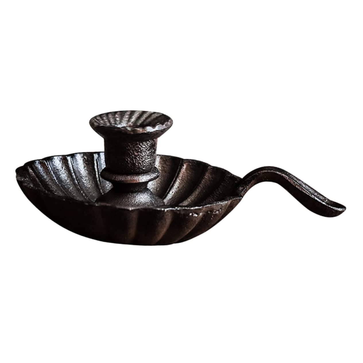 Candelabro de Hierro Fundido Negro Vintage para Mesa | Acabado Clásico, 1 Pieza, Decoración para Comedor y Fiesta, Fácil de Guardar, Aspecto Elegante