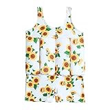 Kids Boys Girls One-Piece Sleeveless Floatation Swimsuit Float Suit Baby Lovely Print with Adjustable Vest Buoyancy Bathing Suit Swimwear Swim Sunflower 6-12 Months