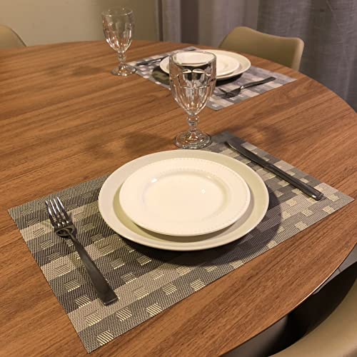 Kit Jogo Americano 6 Unid. (Cinza)