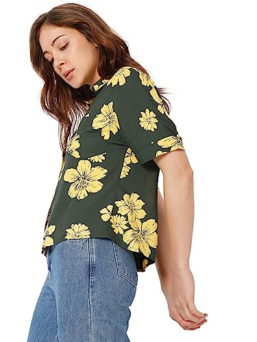 Image of VERO MODA Women's Polyester Regular Fit Collar Neck Shirt