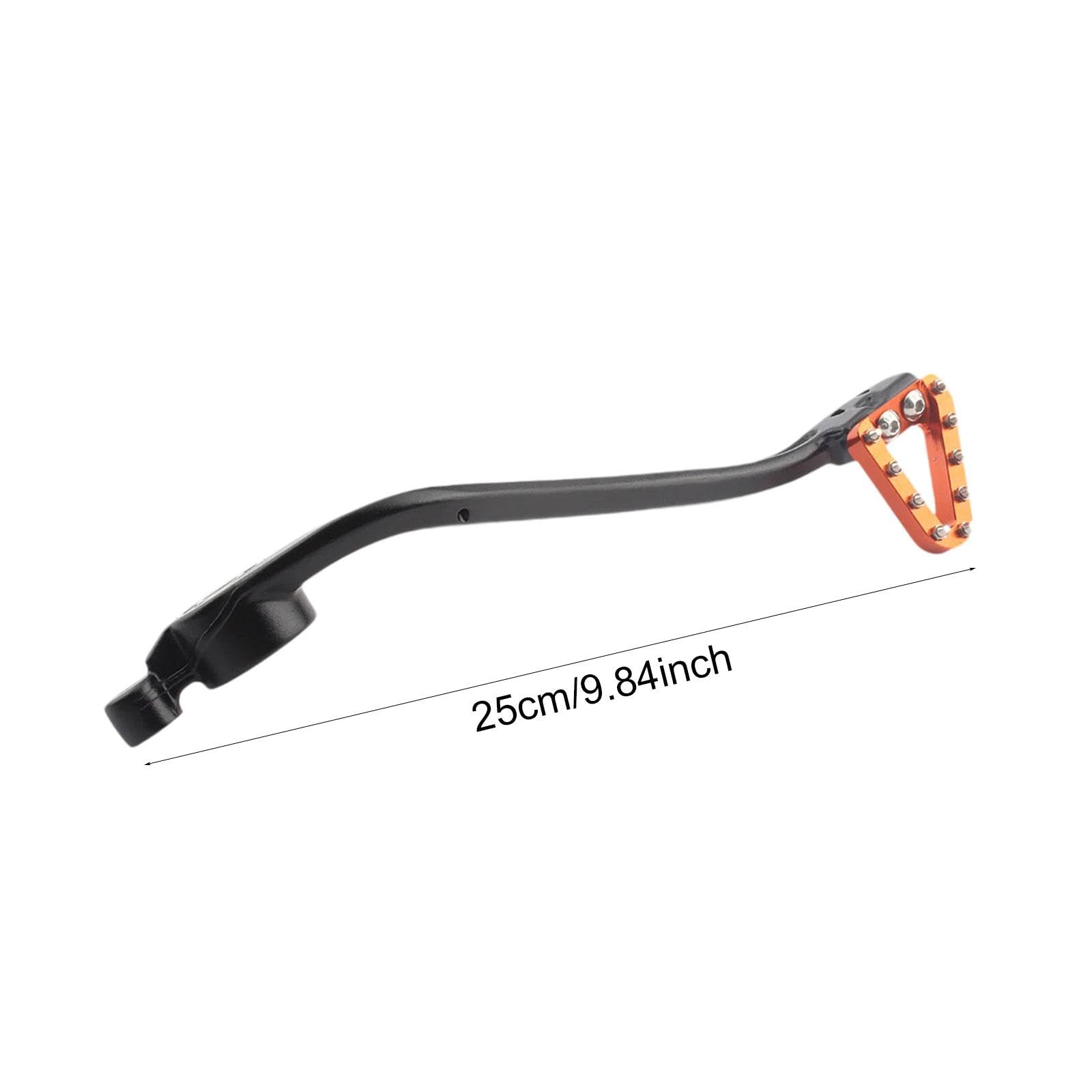 Pedal de freno trasero para motocicleta, palanca de pie, accesorio fácil de instalar, aleación de aluminio profesional, repuesto para Exc Xcw, Naranja