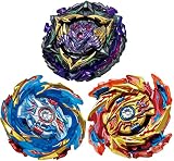 3-Piece Gyros(B-174r B-174b B-175) Bey Battle Set, Battling Burst Tops with Stickers, Kids Boys Chri