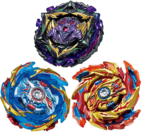 3-Piece Gyros(B-174r B-174b B-175) Bey Battle Set, Battling Burst Tops with Stickers, Kids Boys Christmas Birthday Party Gift Idea