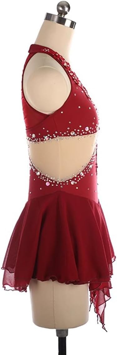 Figure Skating Dress Women Figure for Competition and Practice Rhinestones Gymnastics Leotard Ballet Dance Outfit
