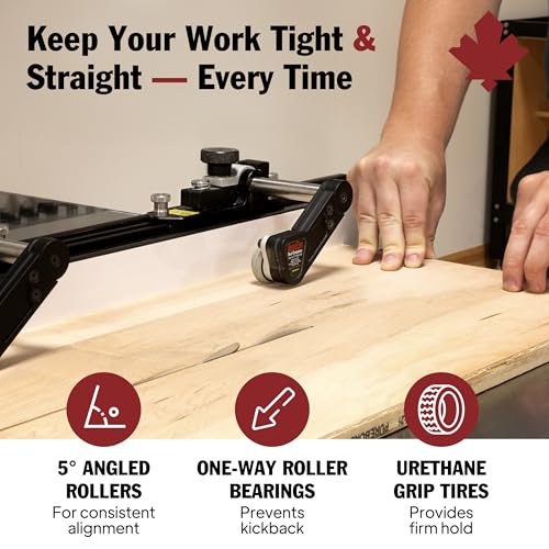 Image of JessEm 04301 Clear-Cut TS Stock Guides - Precision Table Saw Stock Control with Roller Bearings for Safer, Cleaner, and Accurate Cuts