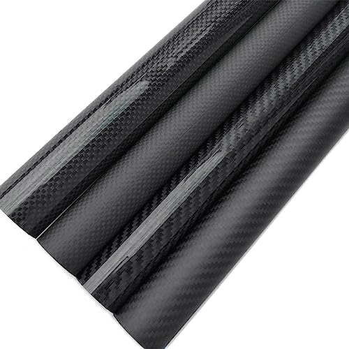 Goanilad 2PC 3K Twill Matte Carbon Fiber Tube, 500mm OD 6/7/8/9/10/12/13/14/15/16mm Carbon Fiber Round Tube for Drone Accessories(2pcs 10x6x500mm)