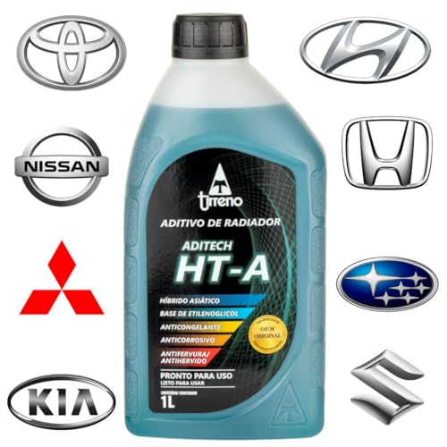 1 Litro Aditivo Radiador Híbrido HT-A Azul Pronto Uso Original Tirreno Motor Alúmínio homologado Hyu