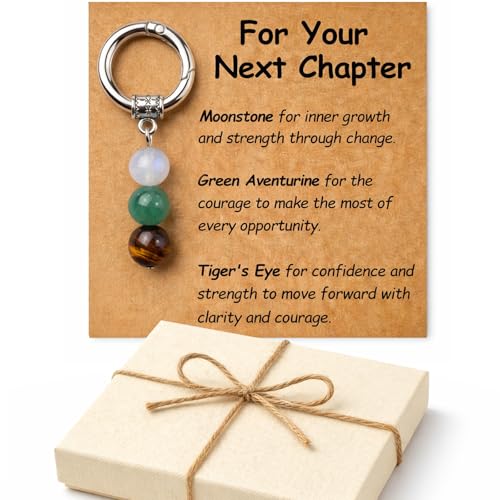 SigMntun Natural Healing Crystal Keychain for Your Next Chapter, College