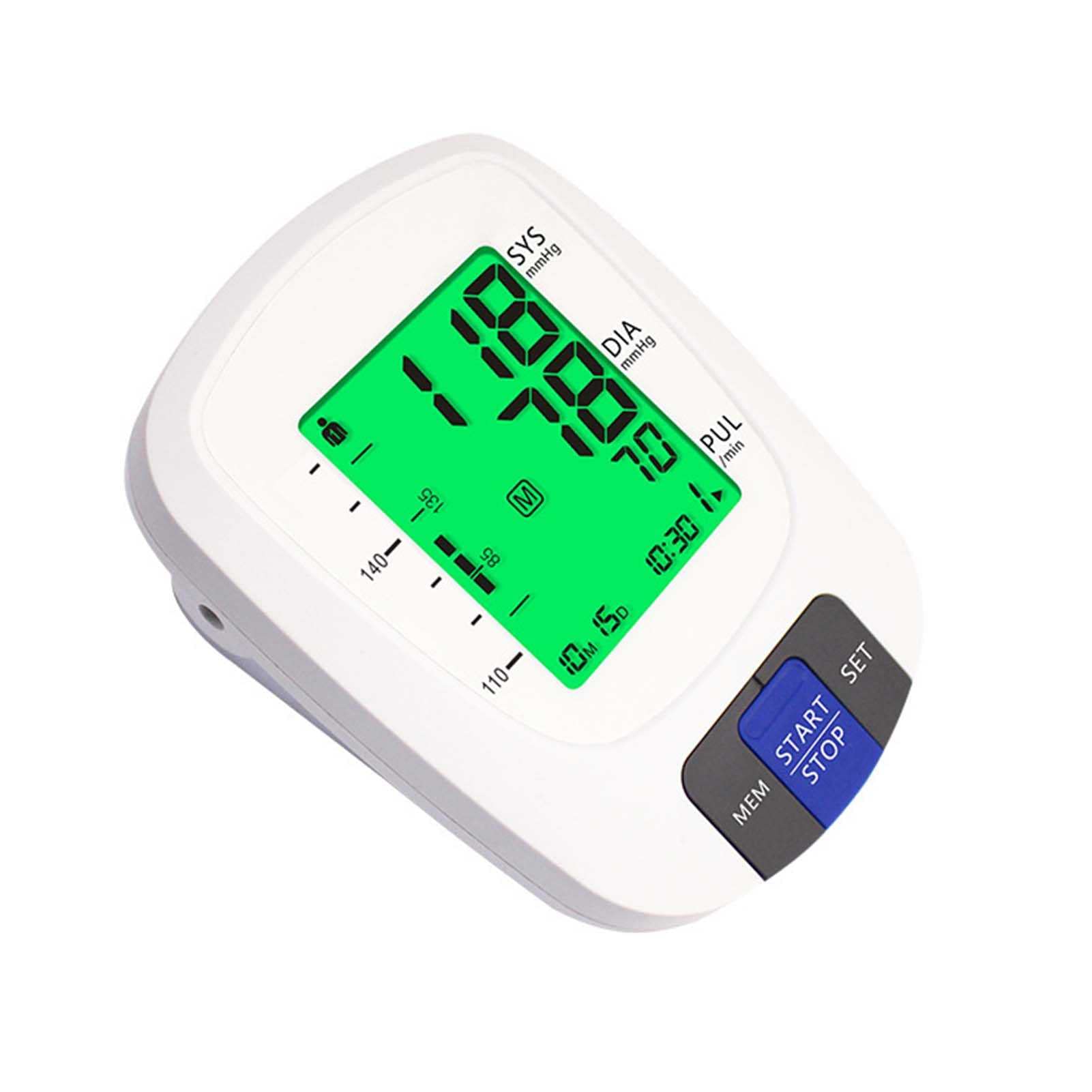 Esfigmomanómetro de Brazo electrónico, Monitor de presión Arterial doméstico de Alta precisión, Pantalla Digital LCD, presión Inteligente, Carga USB, para monitoreo de hipertensión