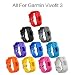 I-SMILE Replacement Wristband With Secure Clasps for Garmin Vivofit 3 Only(No tracker, Replacement Bands Only) (Pack of 10)