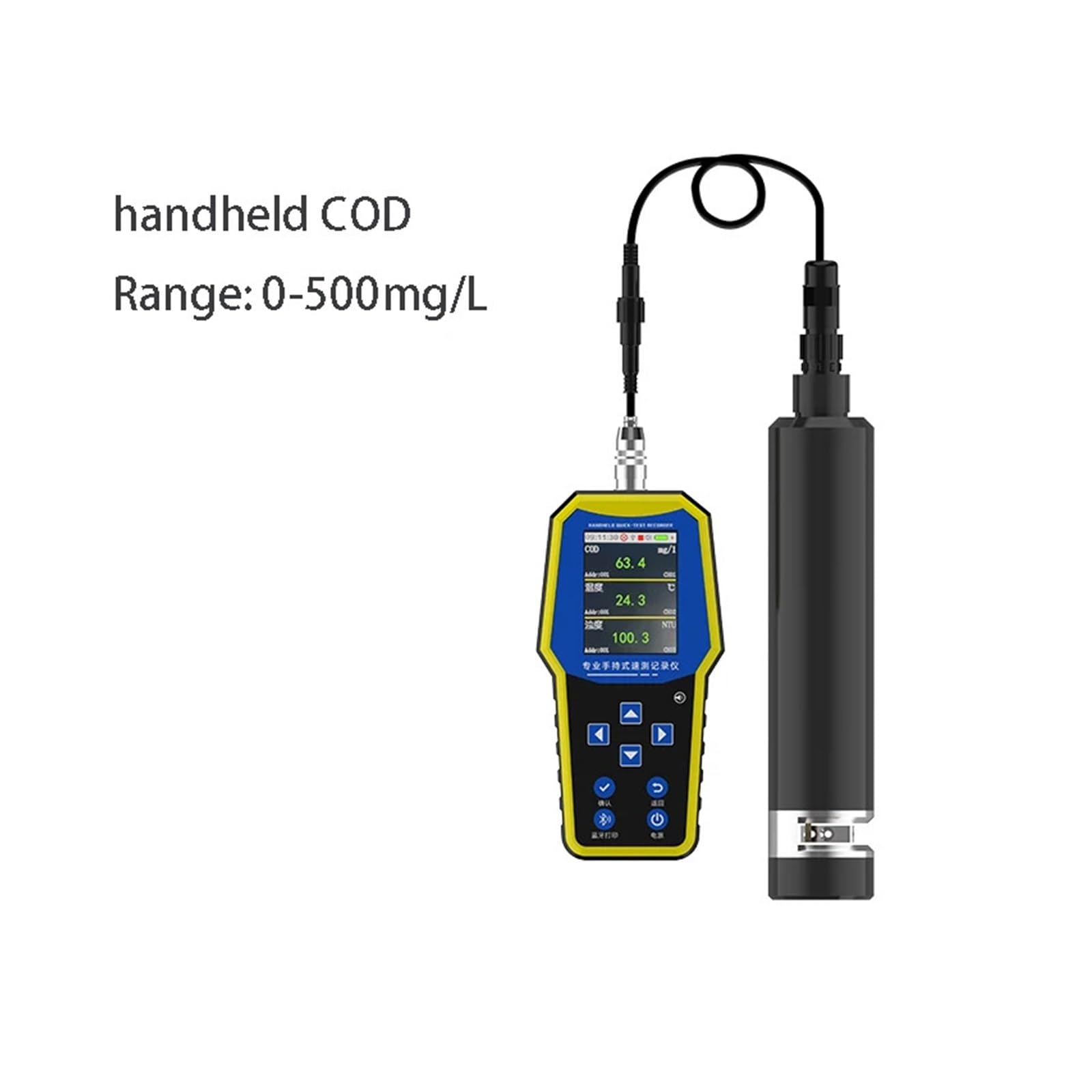 HEXEH Calidad del Agua Detector de DQO Aguas residuales Tratamiento en línea Turbidez Humedad Sensor de análisis de Materia orgánica