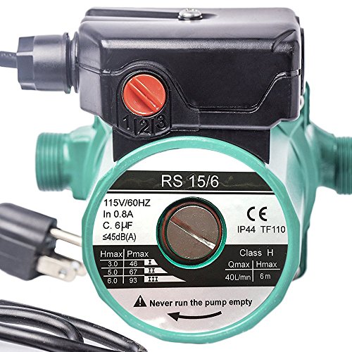 Holleyweb® Water Heater 3/4'' 110V Hot Water Circulation Circulator Circulating Pump For Solar Heater System With US Plug