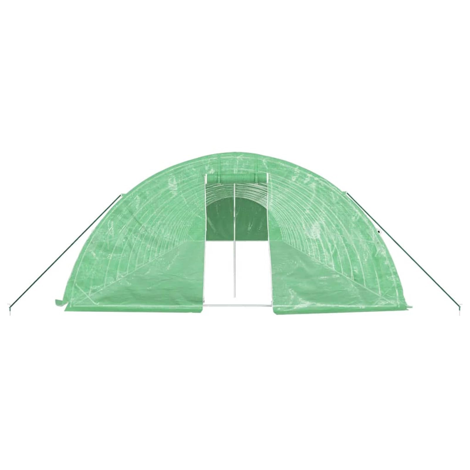 Homgoday Szklarnia ogrodowa, szklarnia ze stalową ramą zieloną 90 m² 18 x 5 x 2,3 m, szklarnia ogrodowa szklarnia ogród warzywny szklarnia balkonowa szklarnia do ogrodu szklarnia