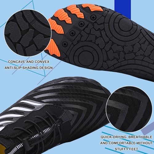 Image of Hike Barefoot Shoes Womens Men,Unisex Barefoot Water Shoes Breathable, Anti-Slip Hiking Footwear for Athletic Wide Toe Shoe Footwear for Hiking, Walking, Running, Yoga, and Water Sports