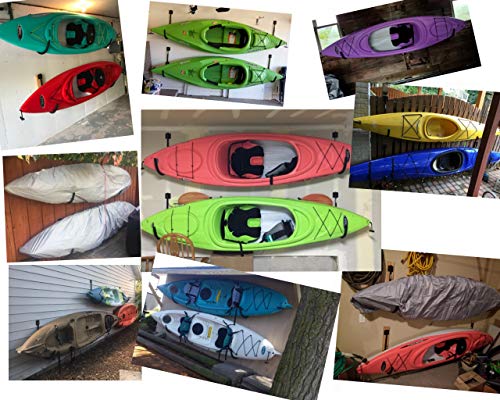 Mrhardware Kayak Wall Rack Canoe Hanging Wall Frame Canoeing Aquaplane Skis Indoor Storage Rack