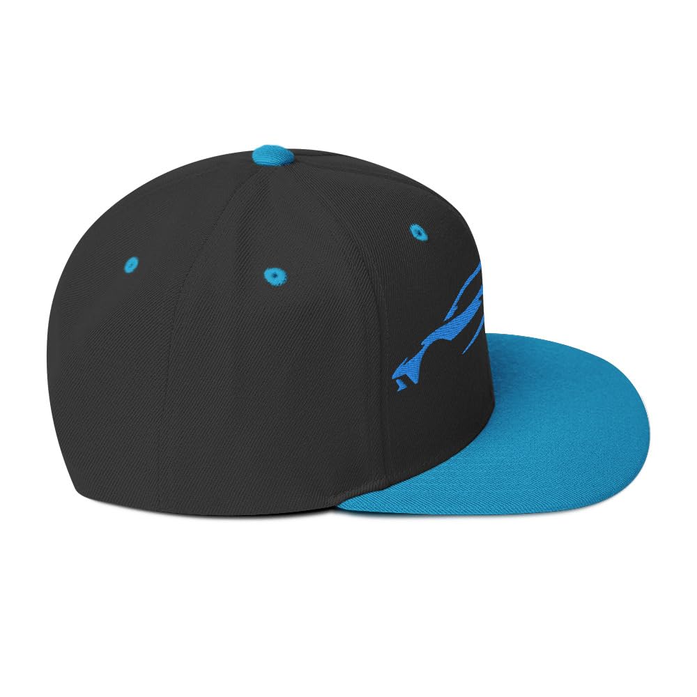 Samochód sportowy C8 zarys sylwetka szybki niebieski samochód sportowy właściciel czapka snapback