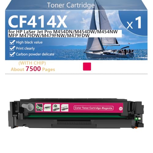Toner magenta CF414X haute capacité pour simplifier le travail d'impression au bureau