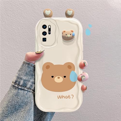 Custodia Cartone Animato 3D Compatibile con Huawei P30 Pro/ P30 Pro New Edition Cover Silicone Antiurto Alla Moda
