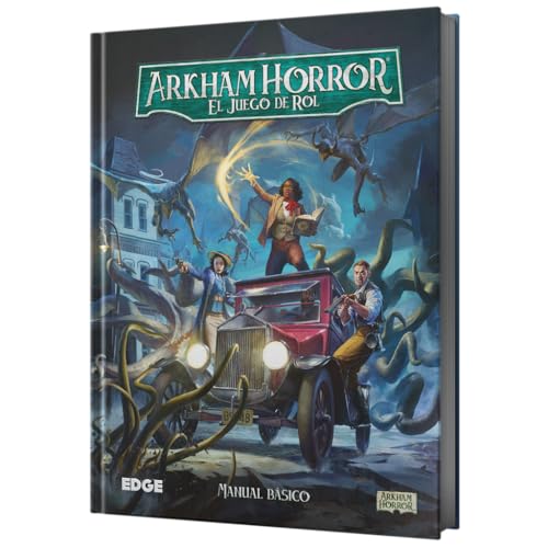 Asmodee Arkham Horror RPG Manual Básico, Juego de rol, A Partir de 14 Años, De 1 a 6 Jugadores, 45-360 Minutos por Partida, Español