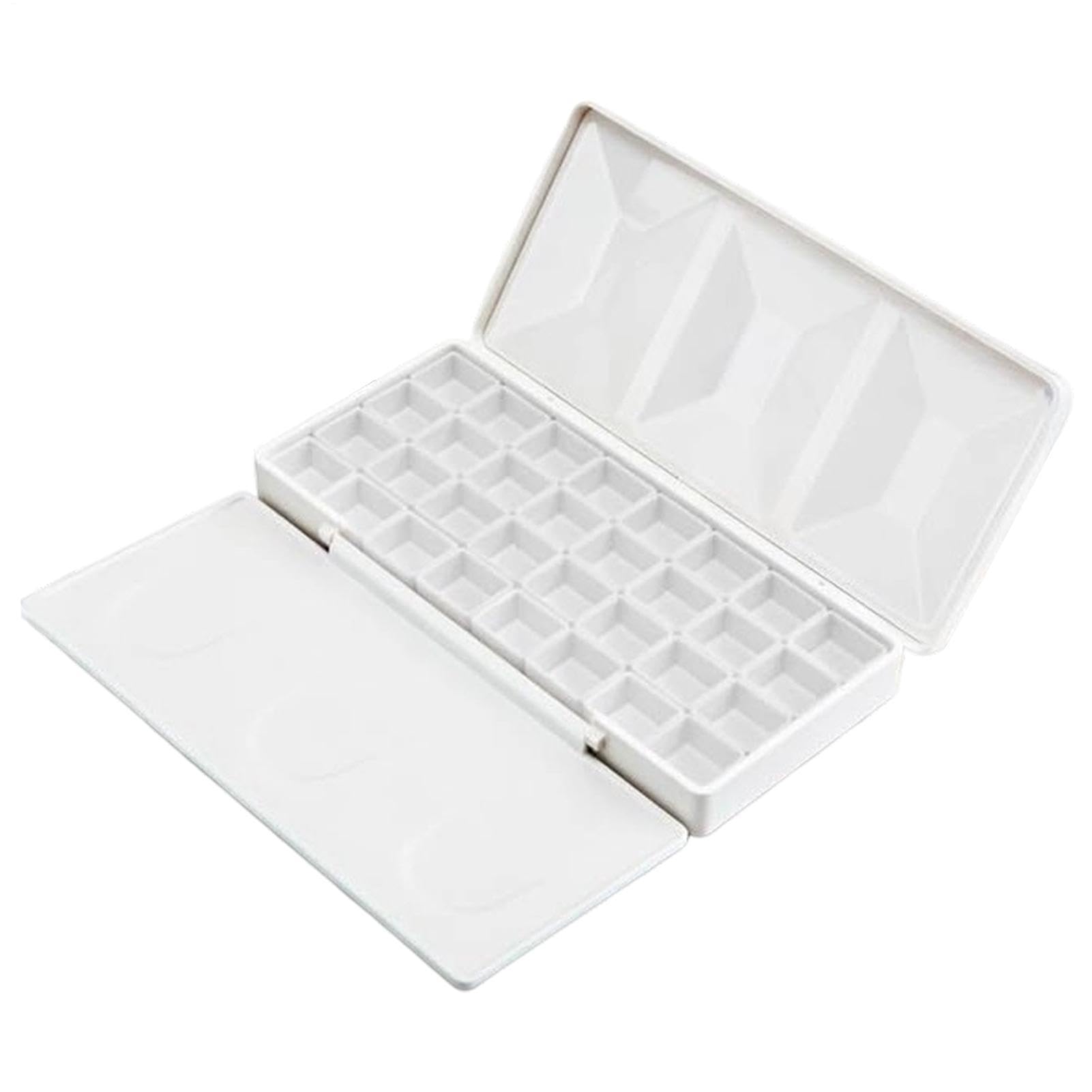 Tavolozza Da con Coperchio e Vassoio Portatile con Mezze Vaschette | Tavolozza Per Miscelare Acquerelli Per Viaggio, Studio, Casa, Scuola, Laboratorio, Disegno Ed