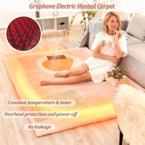 Calefactor eléctrico con alfombra térmica de grafeno 110-220V miniatura 5