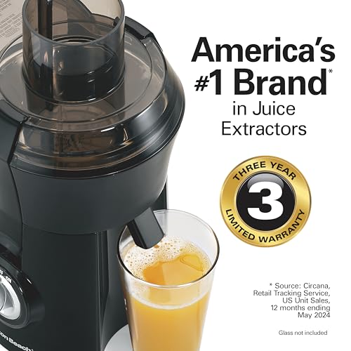 Hamilton Beach 67601AG Juicer Machine, Big Mouth Large 3 Inch Feed Chute For Whole Fruits And Vegetables, Easy To Clean, Centrifugal Extractor thumb #5