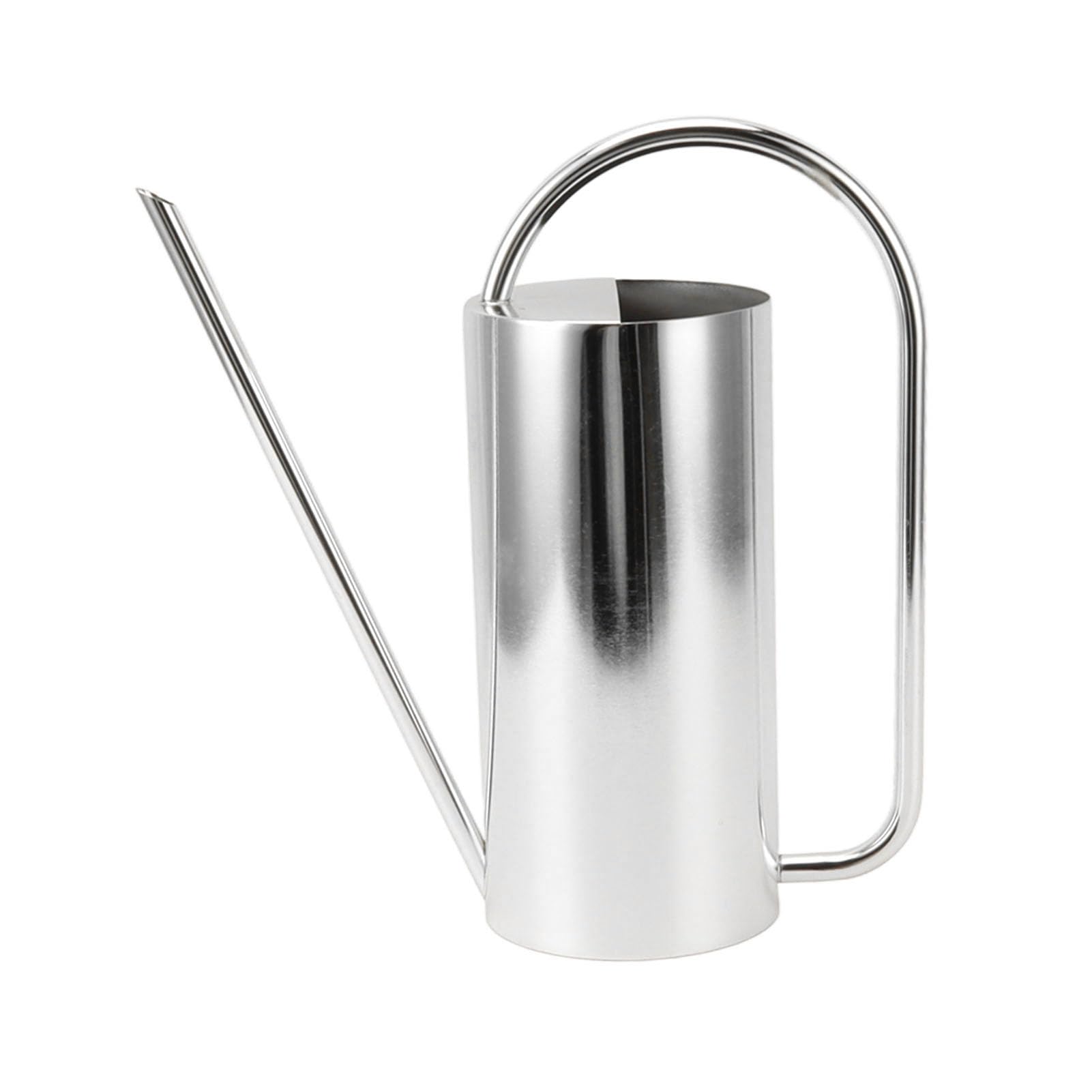 ZJchao Regadera de Acero Inoxidable 1500ml, diseño de Pico Largo | Material resistente, uso interior y exterior, herramienta de jardinería práctica, diseño elegante, fácil control del flujo d