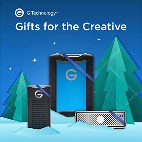 G-Technology 4 TB ArmorATD, Rugged, Shock-Proof and Water-Resistant External Hard Drive - USB-C, Thunderbolt 3, USB 3.0, Blue