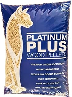 Platinum Plus Animal Cat & Kitten Litter Wood Pellets 2 x 30L Bags (60L)