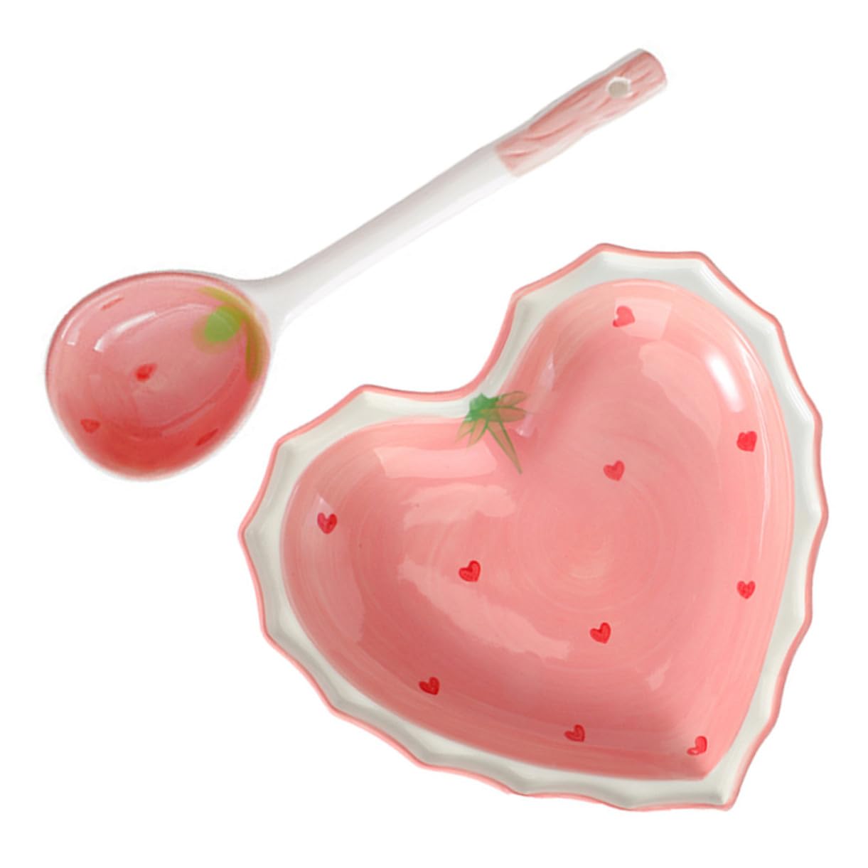 Bol Cœur en Céramique créative pour vos desserts familiaux