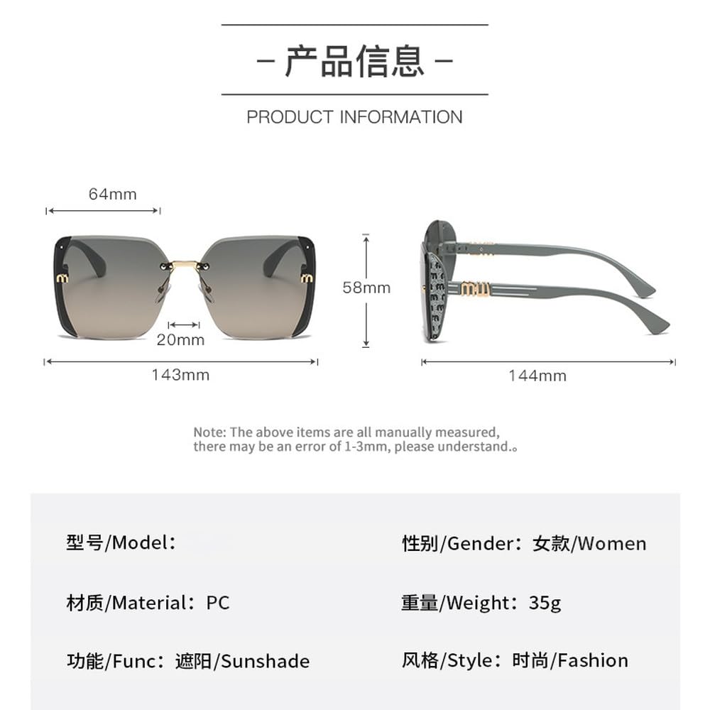 Gafas de sol cuadradas con montura grande para hombre y mujer, anteojos de sol femeninos a la moda, estilo Retro, para viajes, pesca y conducción, UV400