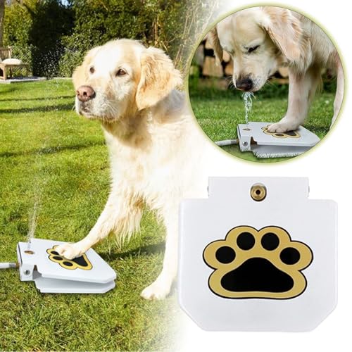 Fontaine à eau pour chien extérieure blanche distributeur d'eau fraîche - 6
