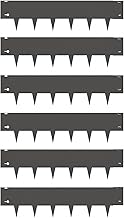 Metal Garden Border Edging, 6 Pack, 20ft（40） Total Length, Landscape Edging with Gloves (Black, 6 Pack (40 x 10IN))