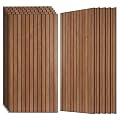 AUTORIFIC Wood Veneer Sound Panels, 10 Pack 47.2”x23.6” Wall Panels, Decorative Acoustic Panels for Walls, for Office,Home Theater,Studio,Living Room, Cherry(Mitred)