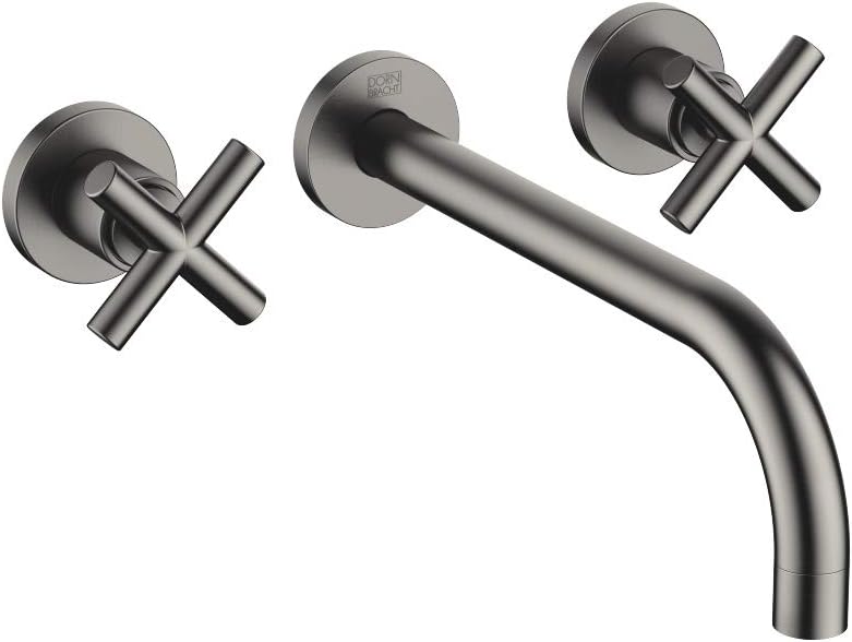 Dornbracht Wall-Mounted Basin Mixer Tara. 36717892-99 Dark Platinum Matt